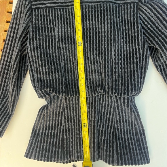 Dimitri Couture Blazer - Black velvet striped 8 vintage - Excellent condition! - Picture 14 of 15